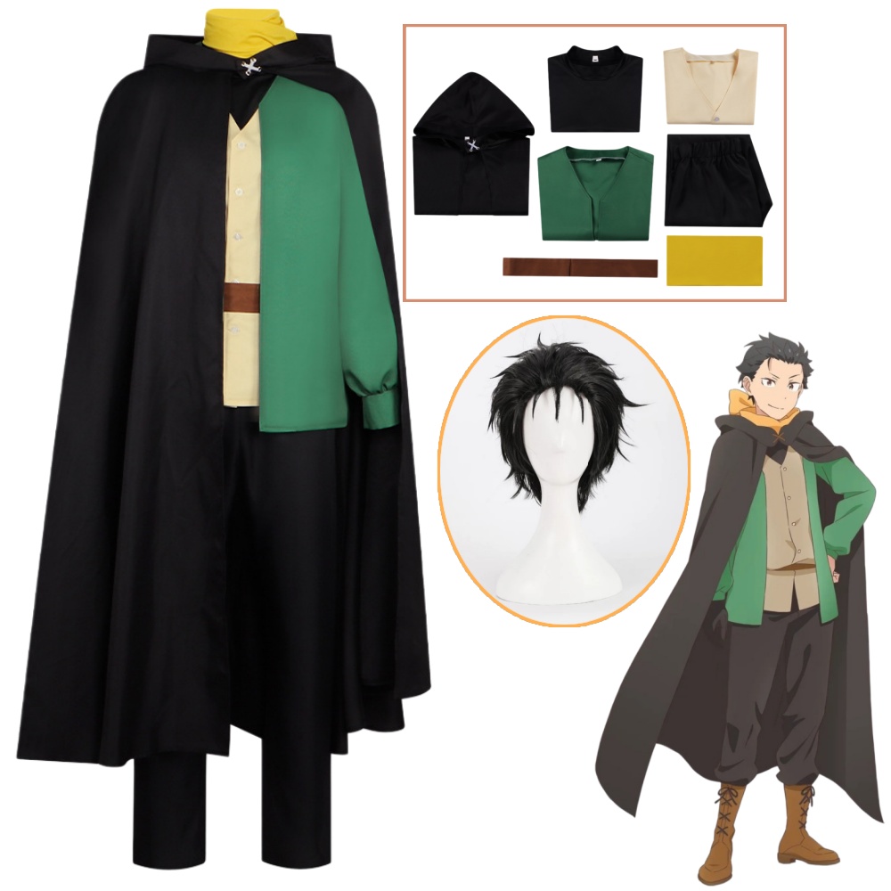 Anime Cosplay Re Zero - Costume de cosplay Subaru Natsuki Re:ZERO,