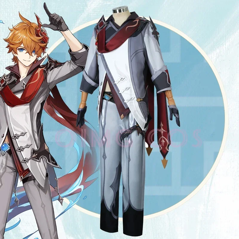 Cosplay Anime Top - Genshin Impact Tartaglia Cosplay Costume uniforme