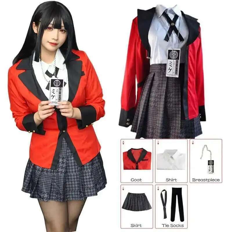 Anime Cosplay Japanese Girl - Costume de Cosplay Anime Kakegurui Jabami