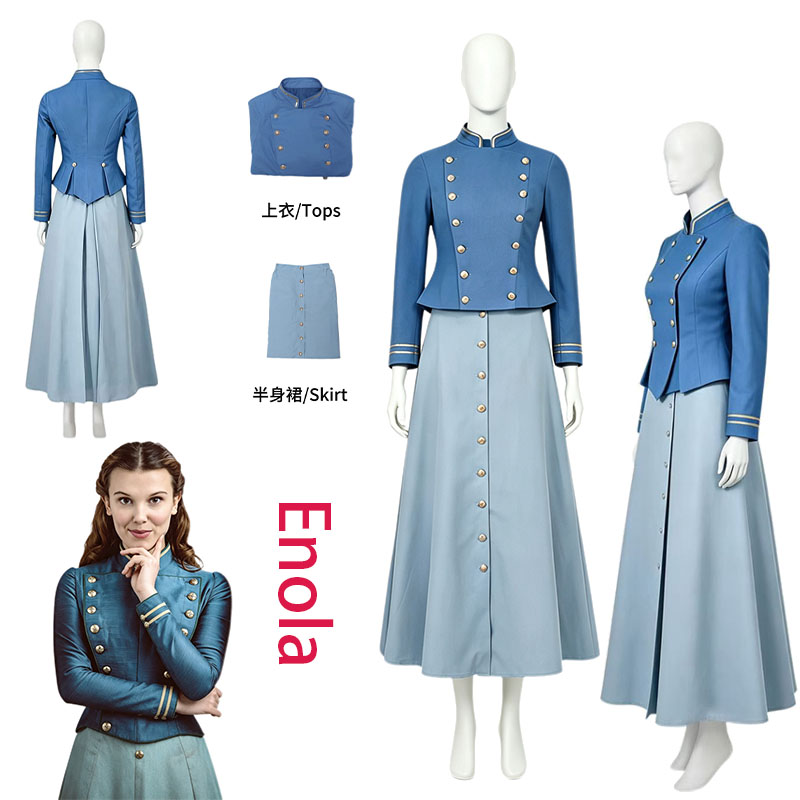 Anime Cosplay Costumes Female - Costume de cosplay Enola Holmes pour