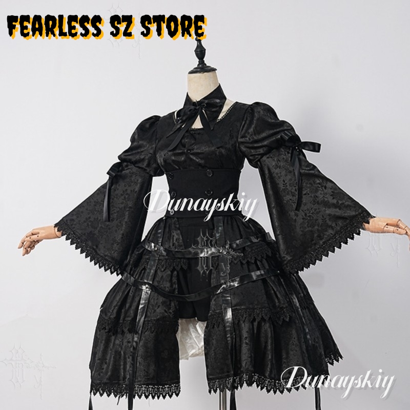 Nouvelle Robe Gothique Noire p - Anime Cosplay Japanese Girl avis et prix