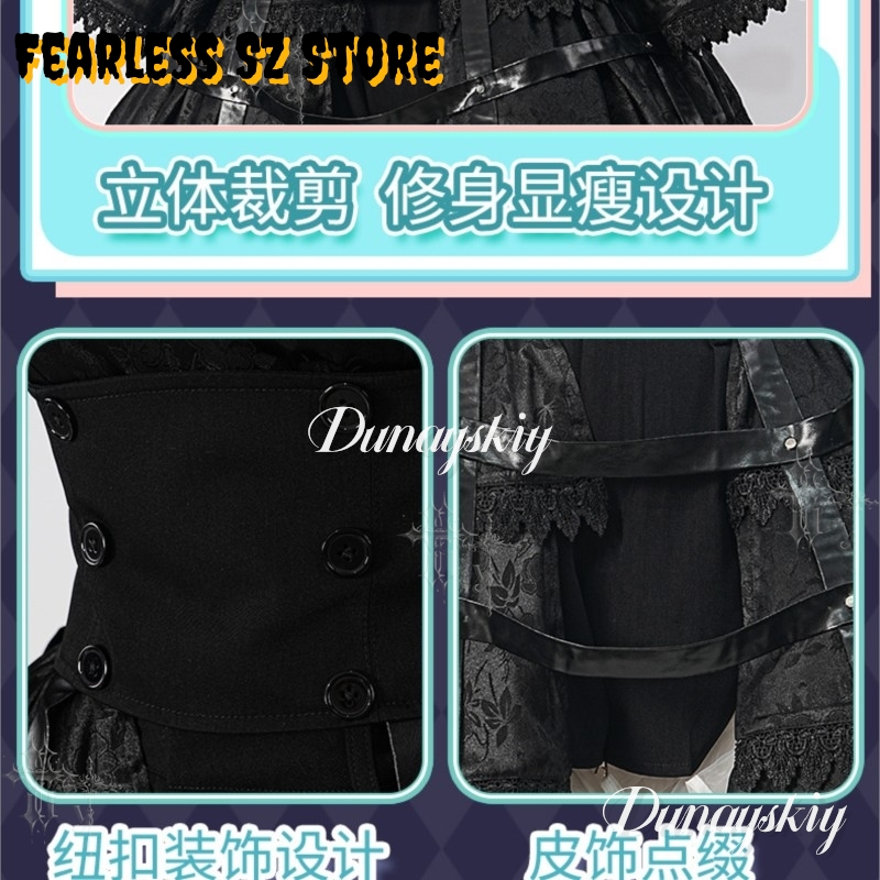Nouvelle Robe Gothique Noire p - Anime Cosplay Japanese Girl avis et prix