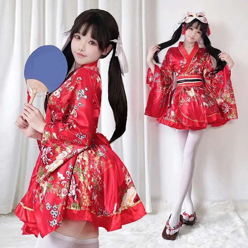 Robe Kimono japonaise modifiée - Anime Cosplay Japanese Girl avis et prix