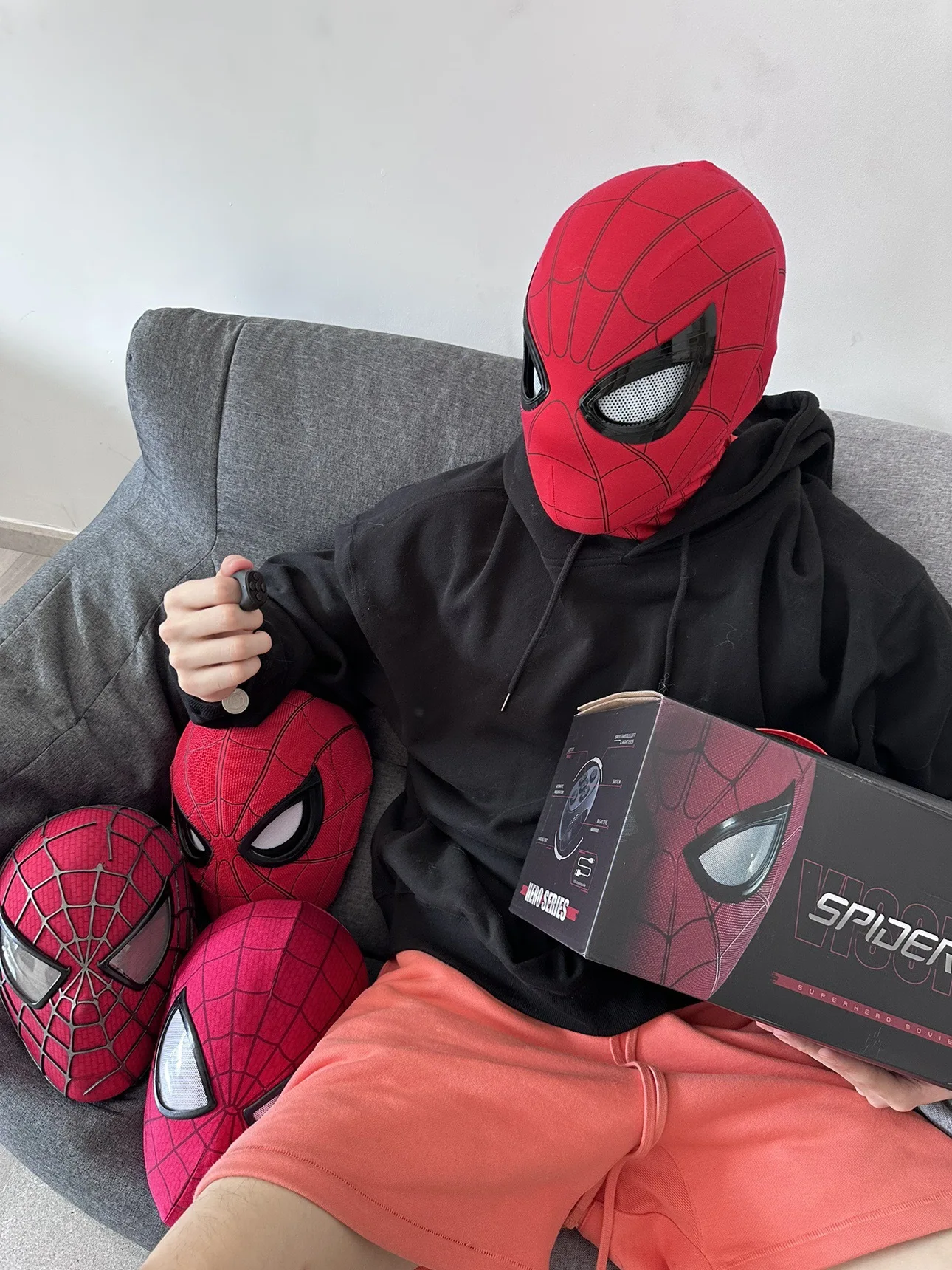 Masque de casque Spider-Man 1: - Anime Cosplay Eyes avis et prix